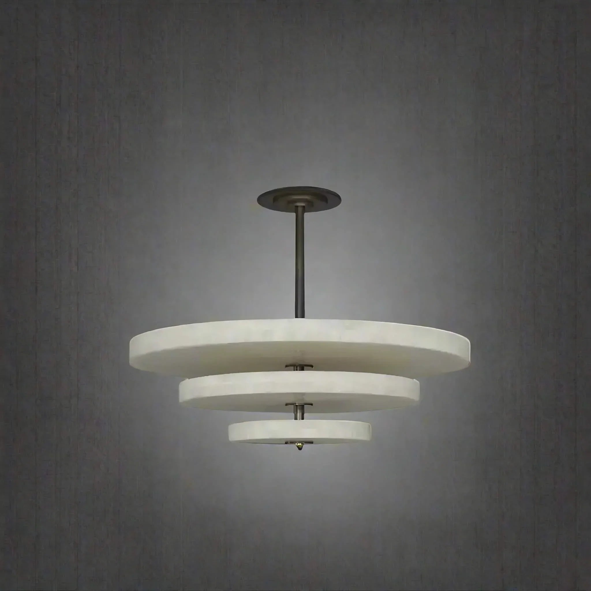 VEYRA 3 TIER MARBLE CHANDELIER by Bling Lighting Studio