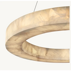 Olyra 3-Tier Round Alabaster Chandelier product image