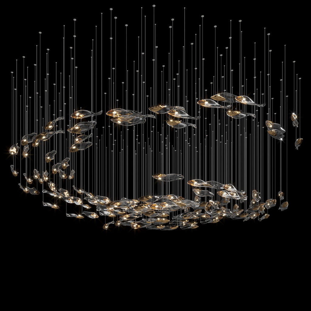 Smoke Glass Current Chandelier
