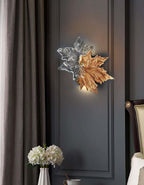 Leaf-shaped Crystal Branch Wall Light lamp product image
