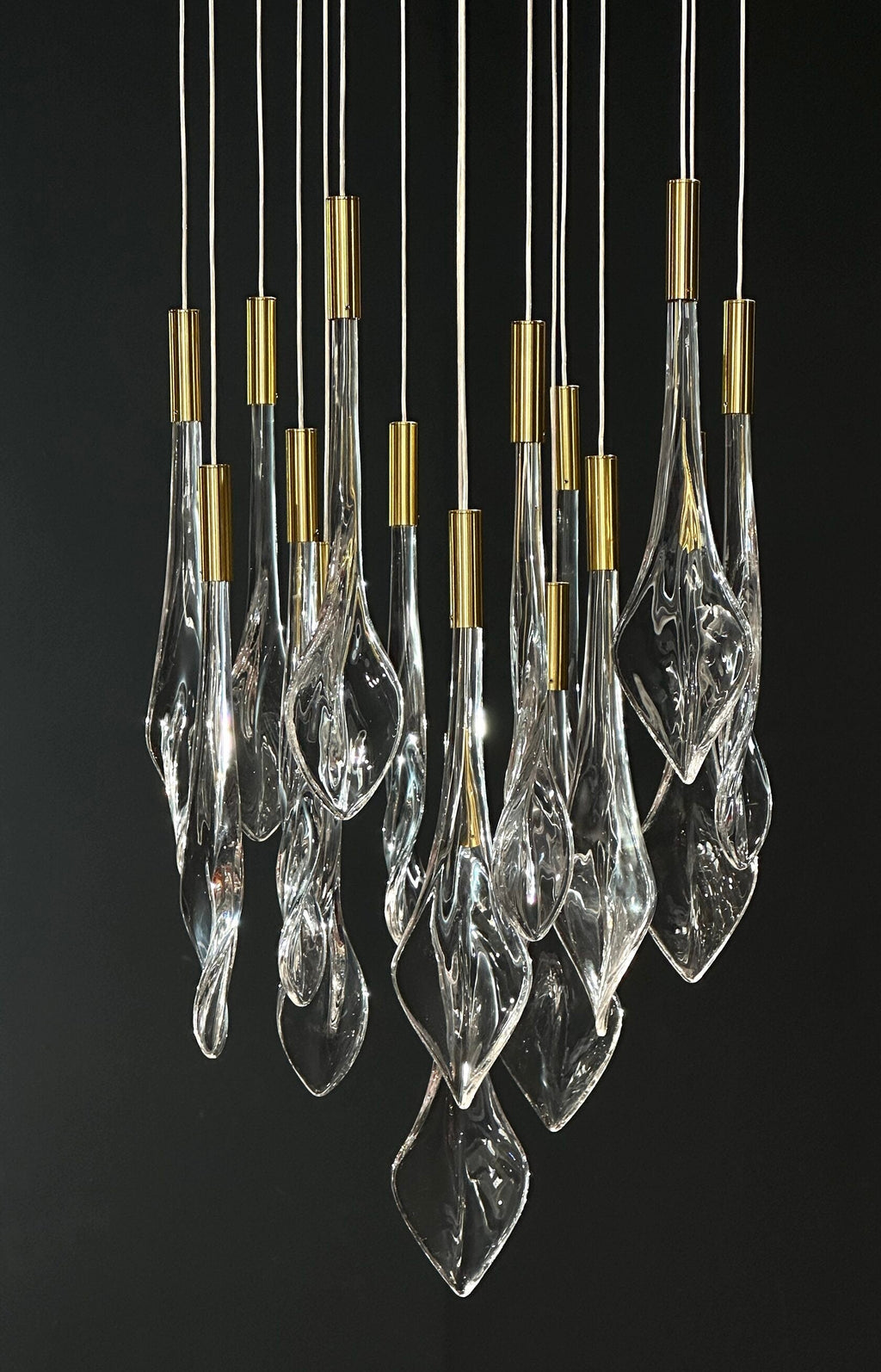 Crystal Teardrop Rain Chandelier