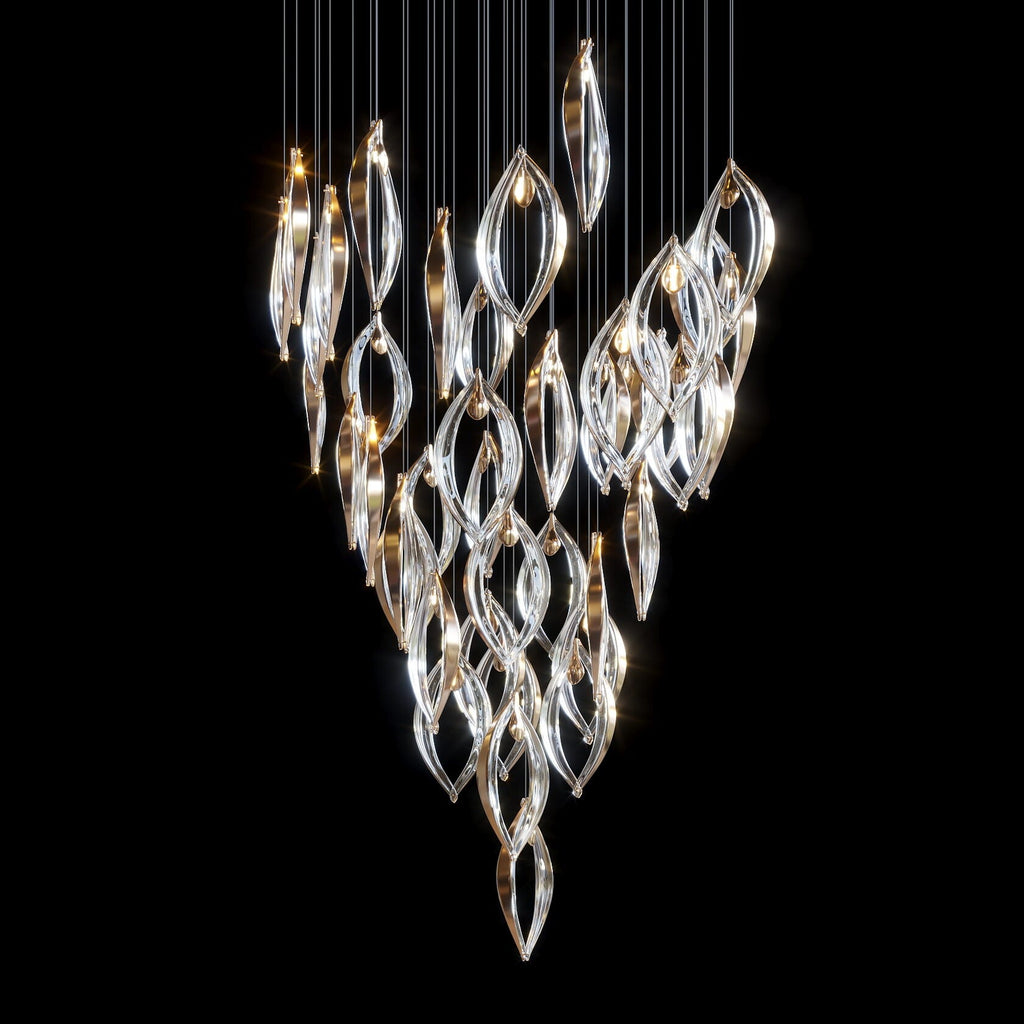 Crystal Petal Pod Chandelier