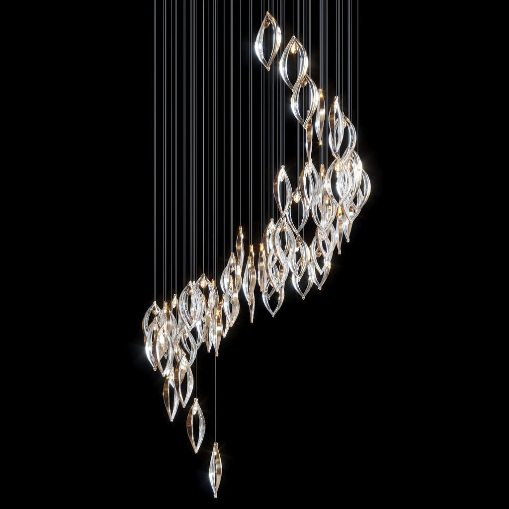 Crystal Petal Pod Chandelier