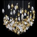 White Gold Diamond Cascade Chandelier