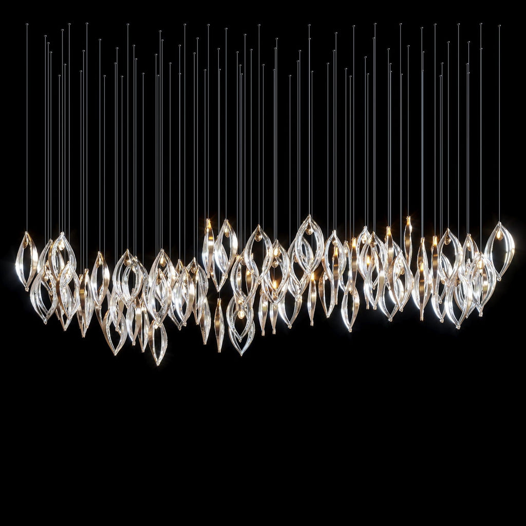 Crystal Petal Pod Chandelier