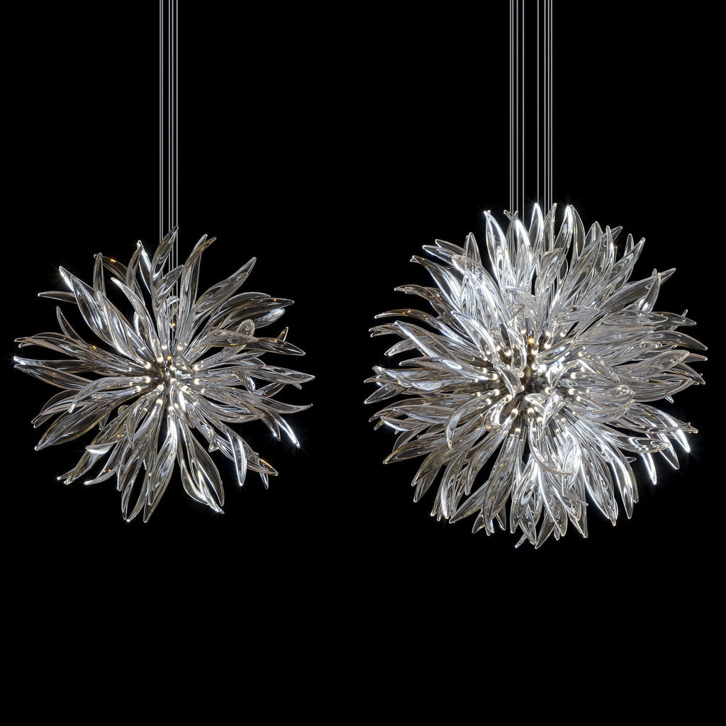 Smoke Palm Burst Chandelier