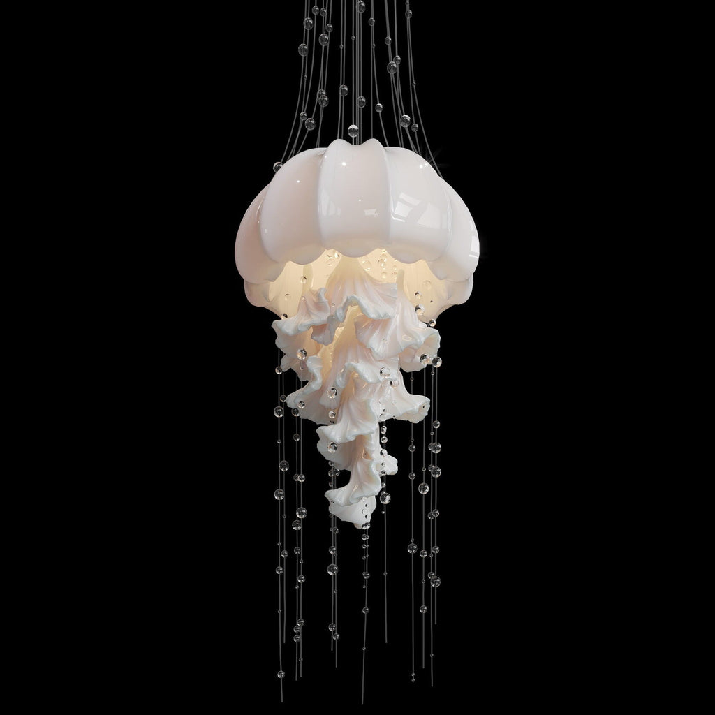 Mauve Jellyfish Cascade Chandelier