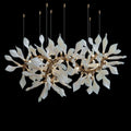White Calla Orbit Chandelier