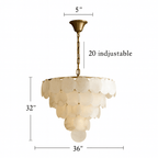 Porto Alabaster Modern Chandelier product image
