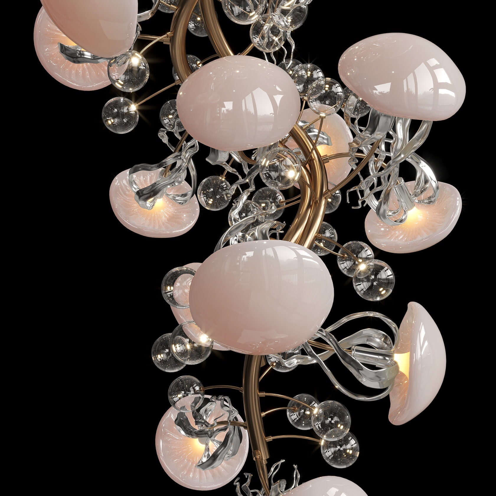 Blush Jelly Vine Chandelier