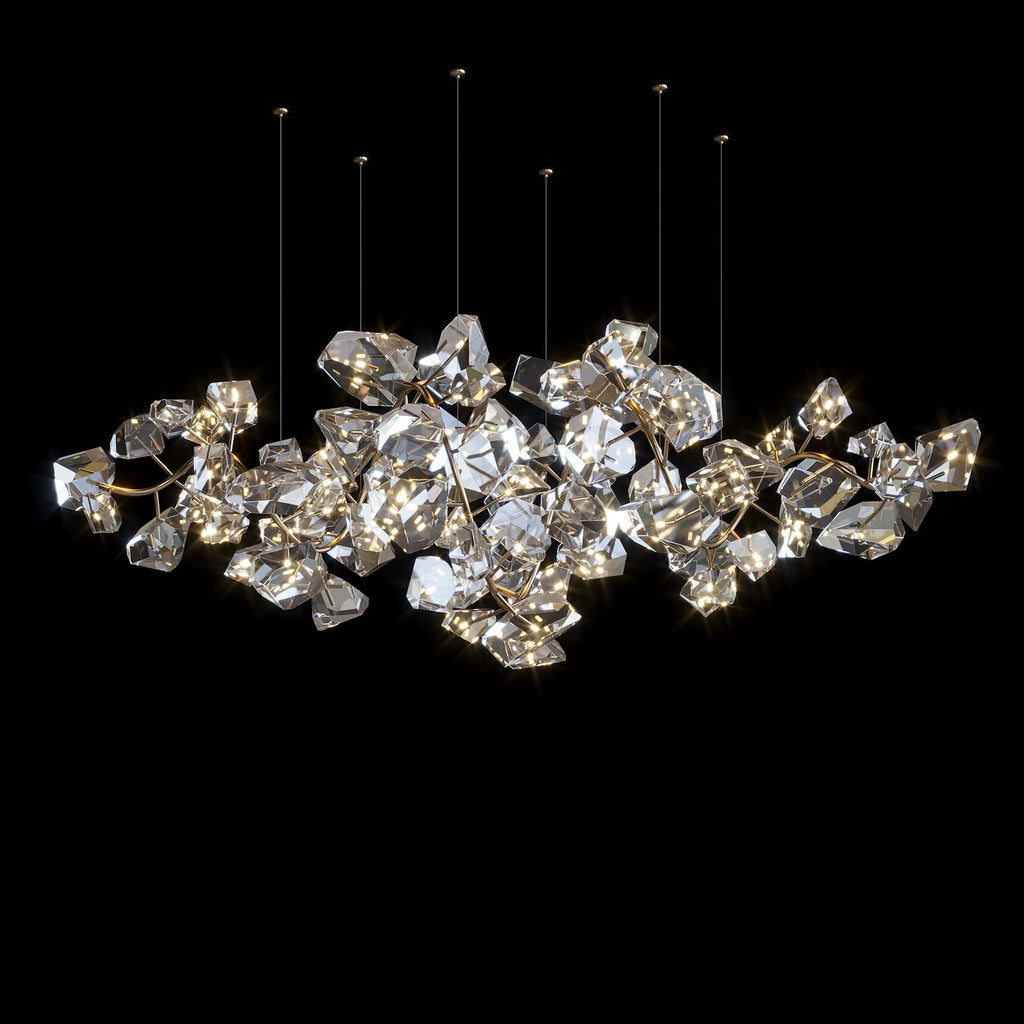 Crystal Gem Cluster Chandelier
