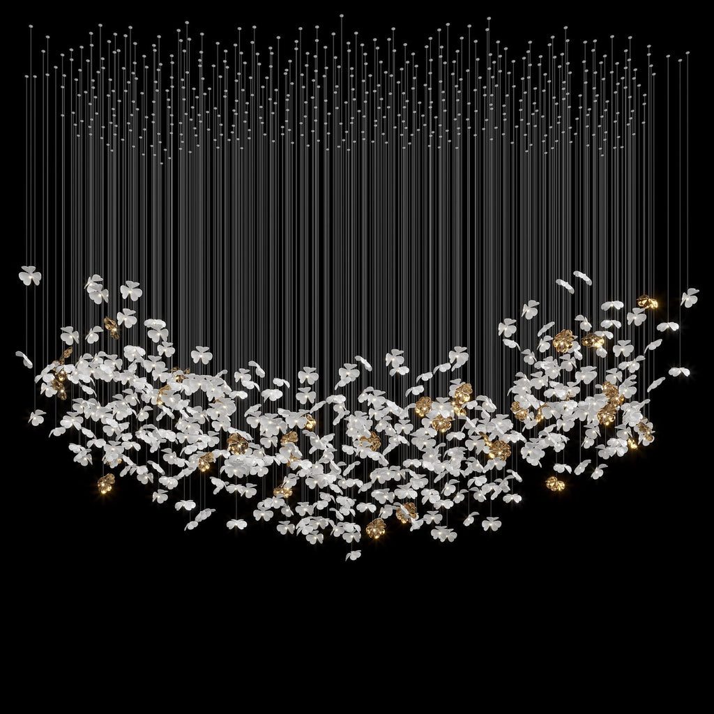 White Butterfly Cloud Chandelier