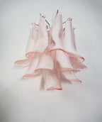 Murano Wall Lamp | 10 Pink Petal Glass | Set of 2
