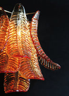 Murano Wall Lamp | 6 Yellow Felci Glass | Set of 2