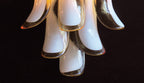 Murano Wall Lamp | 6 Caramel Petal Glass | Set of 2