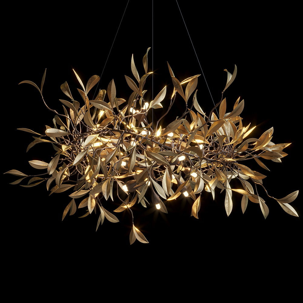 Gold Olive Vine Chandelier