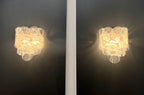 Murano Wall Lamp | 10 White Crostoli Glasses | Set of 2