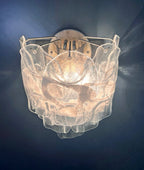 Murano Wall Lamp | 10 White Crostoli Glasses | Set of 2