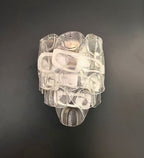 Murano Wall Lamp | 10 White Crostoli Glasses | Set of 2