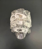 Murano Wall Lamp | 10 White Crostoli Glasses | Set of 2