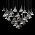Crystal Fringe Cone Chandelier