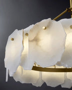 Alabaster Round Chandelier-WM2392a by Bling Lighting Studio