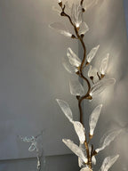 Creative Bionic Resin Leaves Chandelier for Living Room/Dining Room/Staircase by Bling Lighting Studio