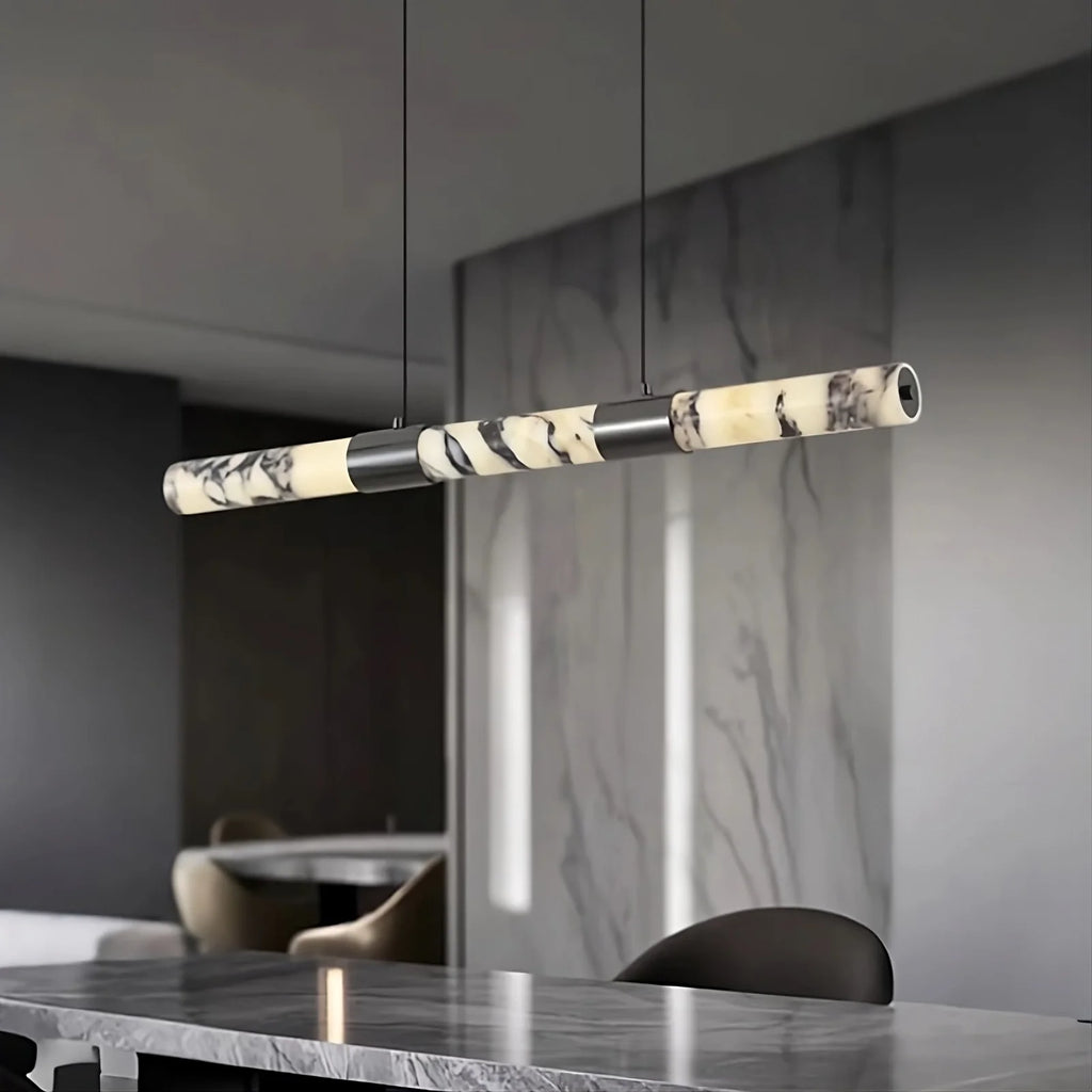 Warner Alabaster Linear Suspension Light lighting fixture additional product view