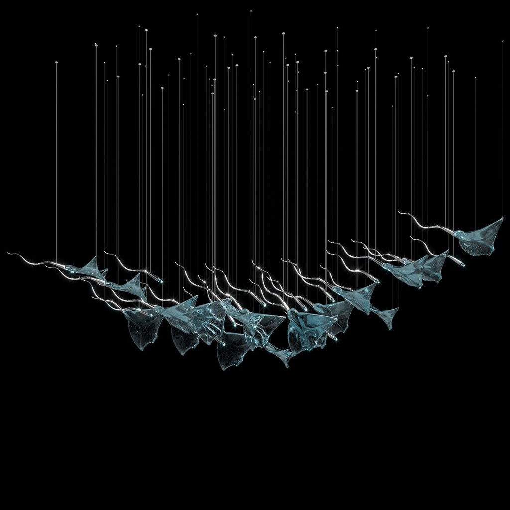 White Manta Branch Chandelier