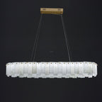 Halos Alabaster Round/Square Chandelier by Bling Lighting Studio