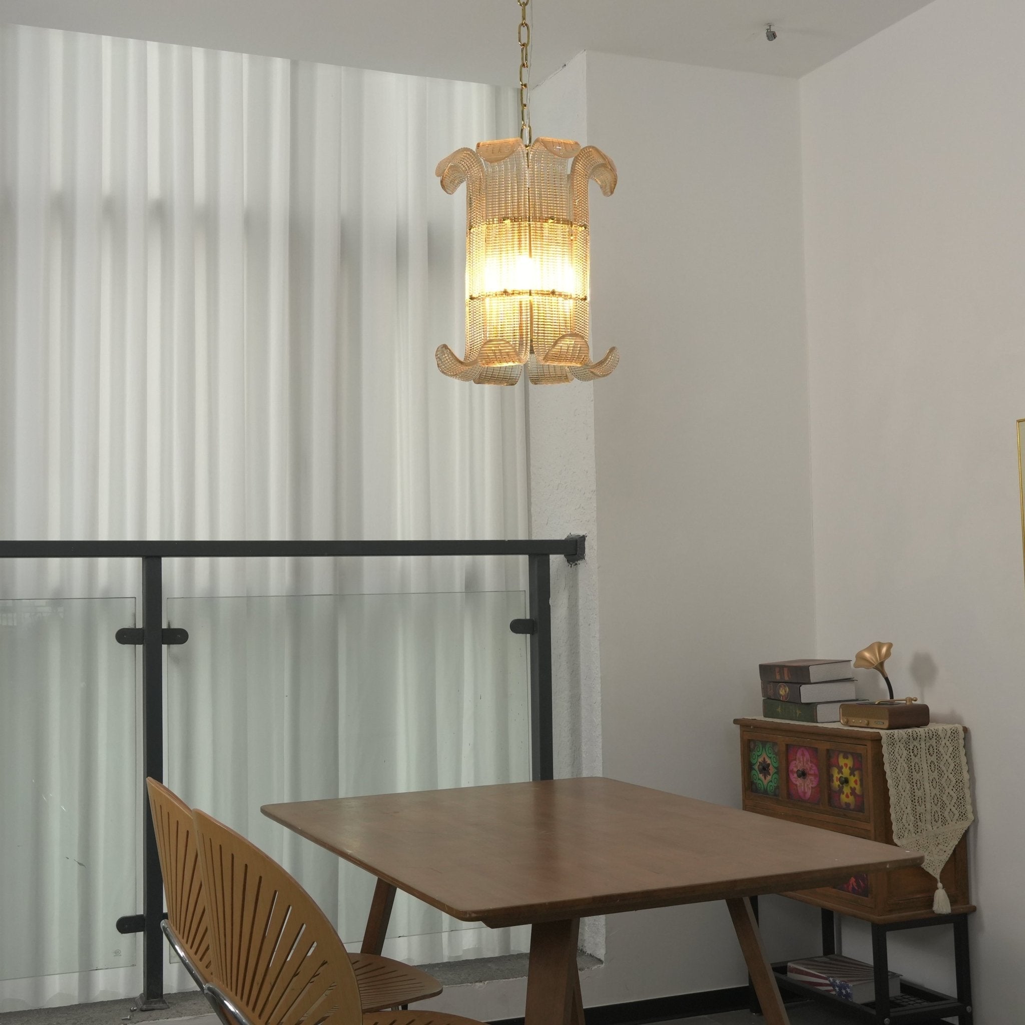Brasher Small Chandelier Glass lighting by Bling Lighting Studio