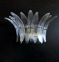 Murano Wall Lamp | 9 Clear Palmette Glass | Set of 2