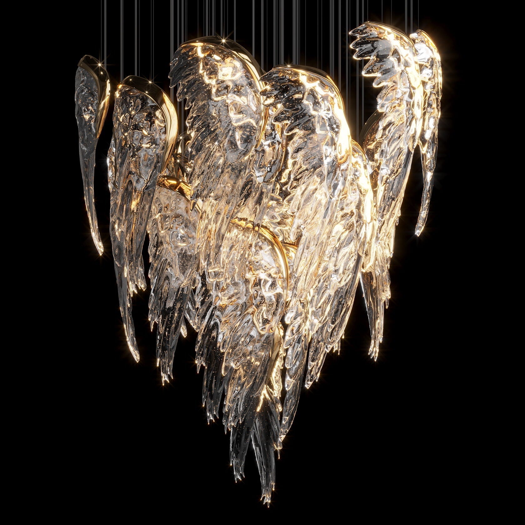 Crystal Angel Wing Chandelier