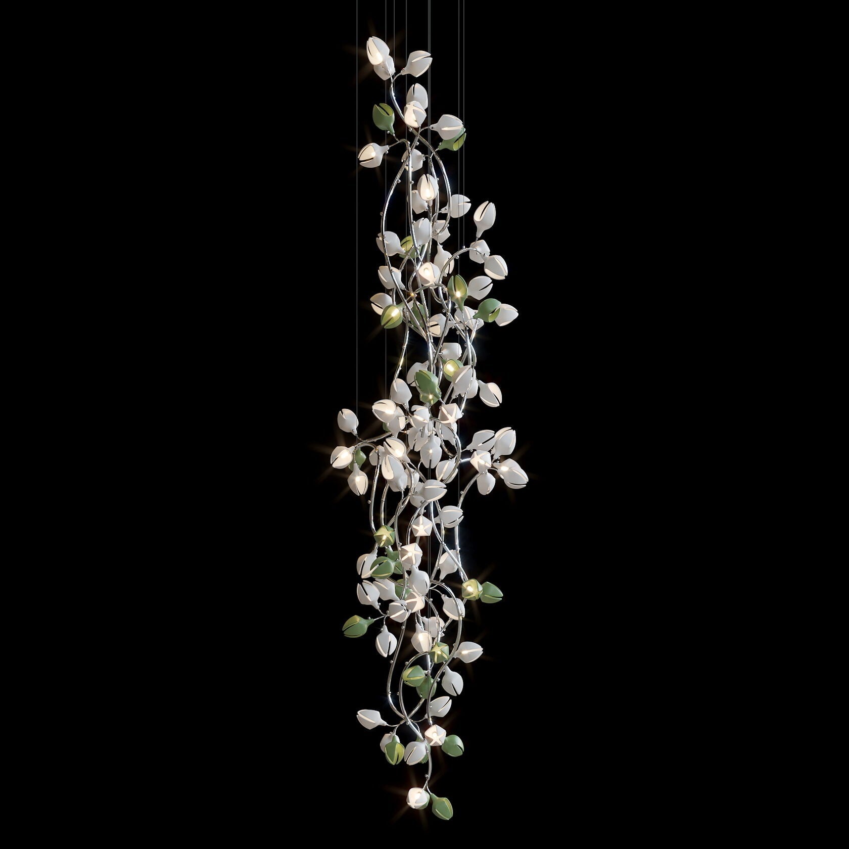 Aqua Pod Vine Chandelier