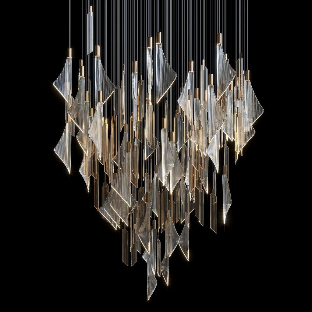Crystal Sail Cascade Chandelier