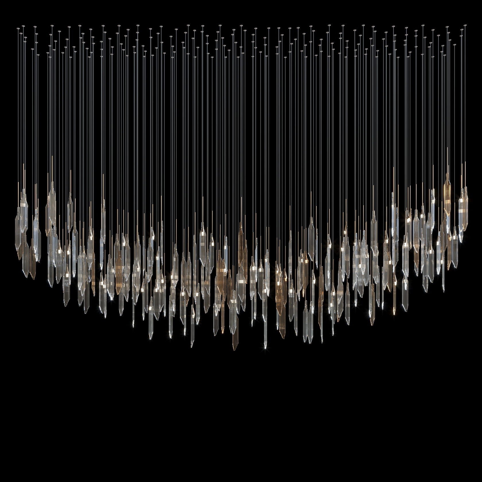 Crystal Icicle Rain Chandelier