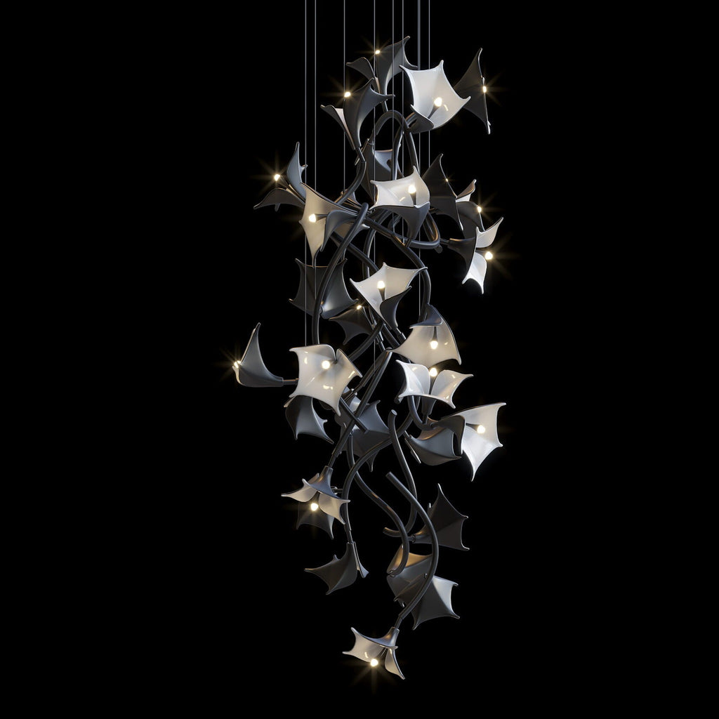 Monochrome Manta Vine Chandelier