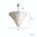 Porto Alabaster Modern Chandelier product image