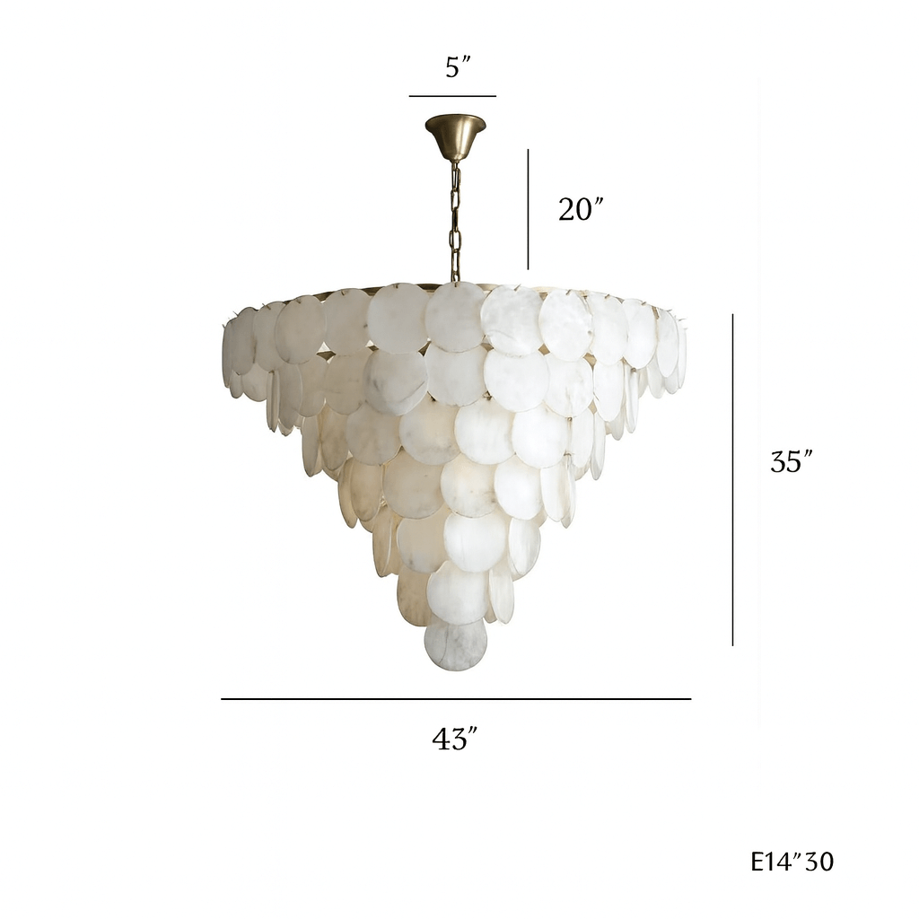 Porto Alabaster Modern Chandelier product image