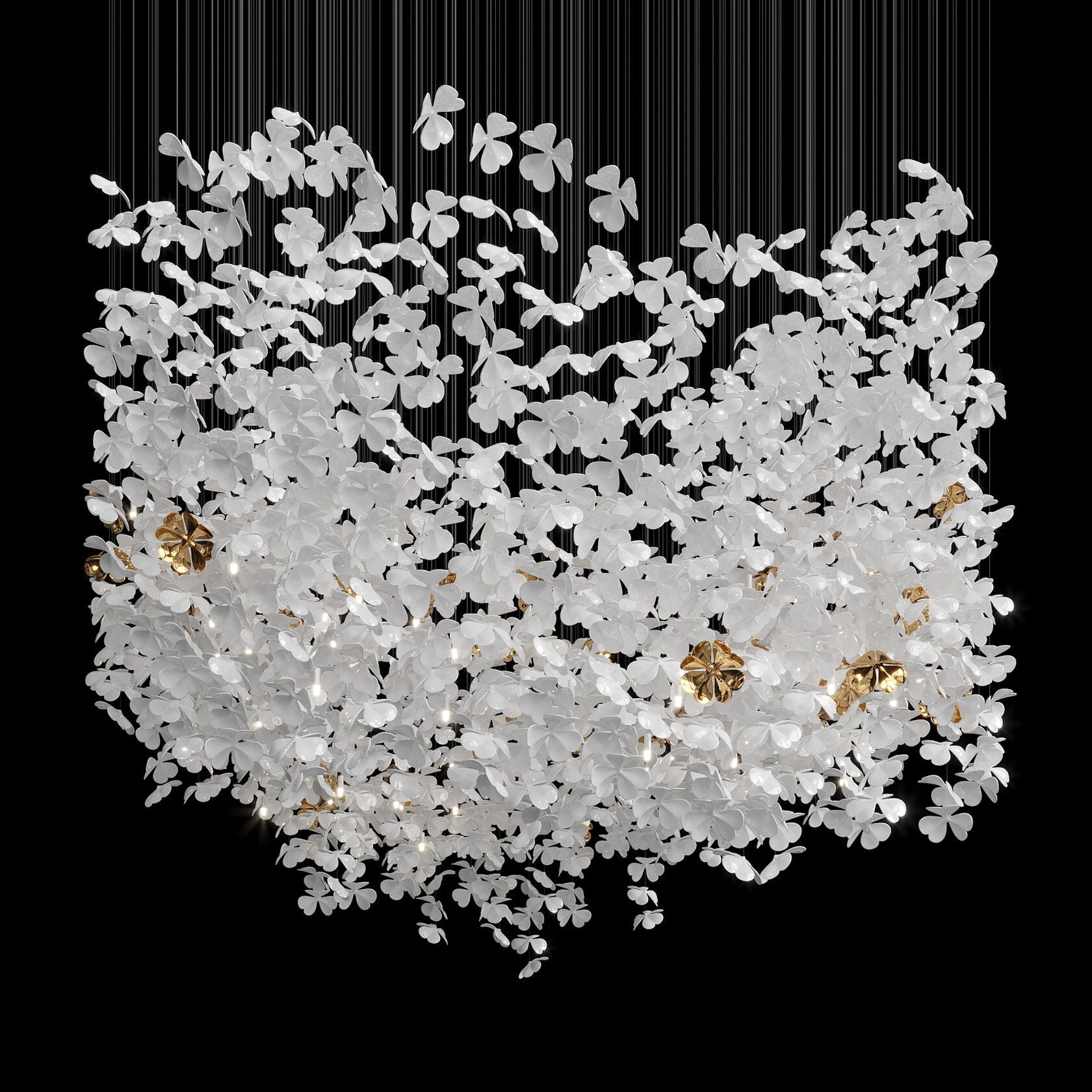 White Butterfly Cloud Chandelier