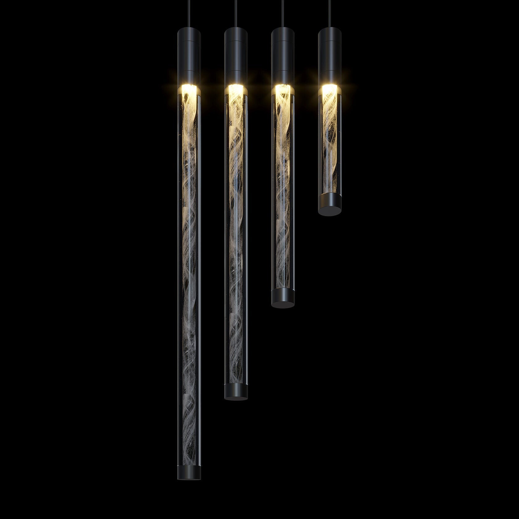 Crystal Beam Grid Chandelier