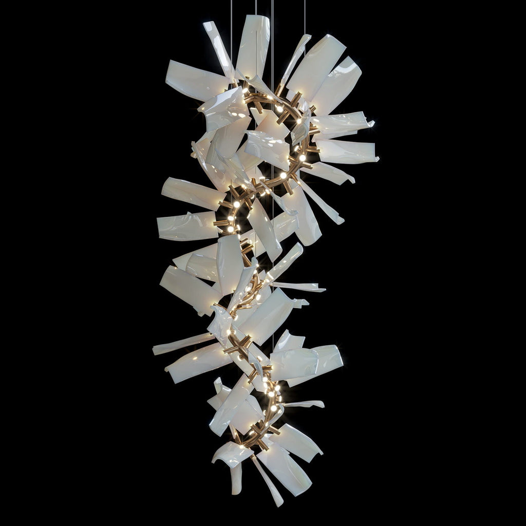 White Porcelain Shard Chandelier