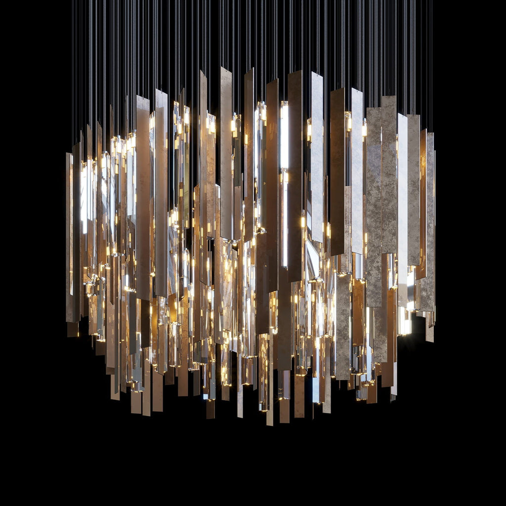 Crystal Ribbon Waterfall Chandelier