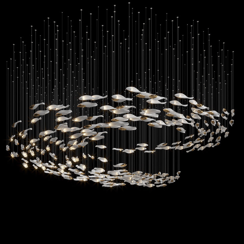 Smoke Glass Current Chandelier