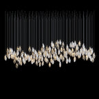 White Petal Drop Chandelier