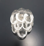 Murano Wall Lamp | 10 Clear Petal Glass | Set of 2