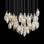 White Petal Drop Chandelier