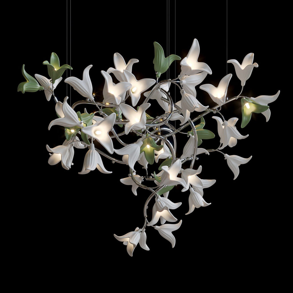 Violet Bell Vine Chandelier