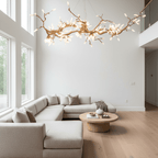Selenite Crystal Blossom Branching Tree Chandelier by Bling Lighting Studio