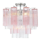 Addis Murano Glass Semi-Flush Ceiling Mount 17''W